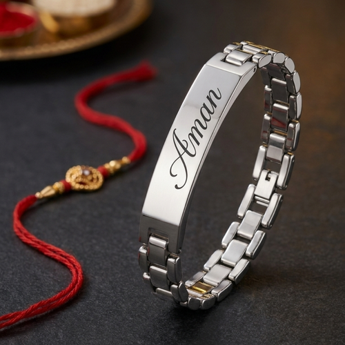 Dazzle Name Engrave Bracelet