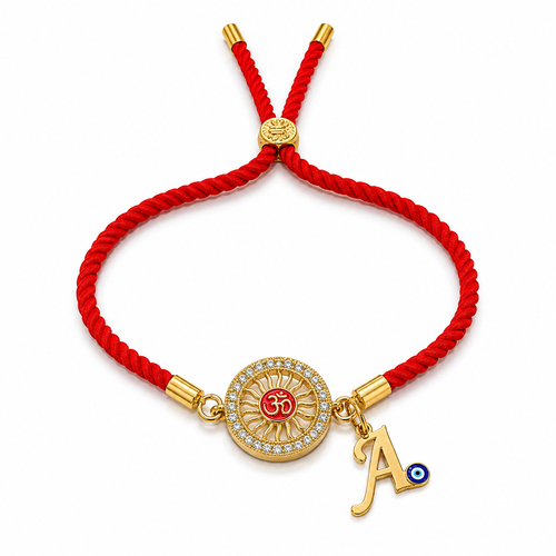 OmAura Initial Bracelet