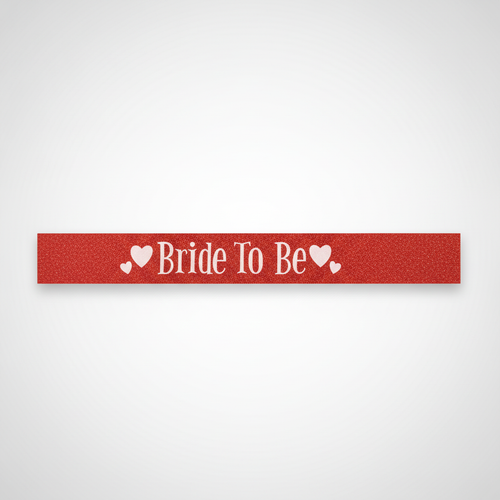 Bride To Be Glitter Sash – Red Sparkle Bridal Party Sash