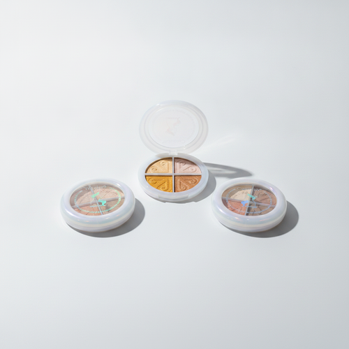 Colour Fish Kids Highlighter Quad Palette – Shimmery Glow