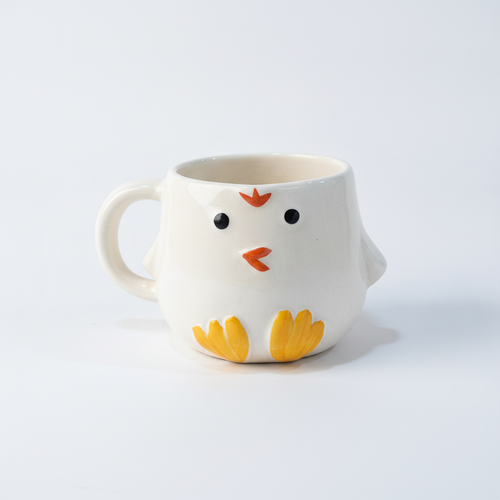 Handcrafted Ceramic Chick Mug – Cute Novelty Coffee Cup