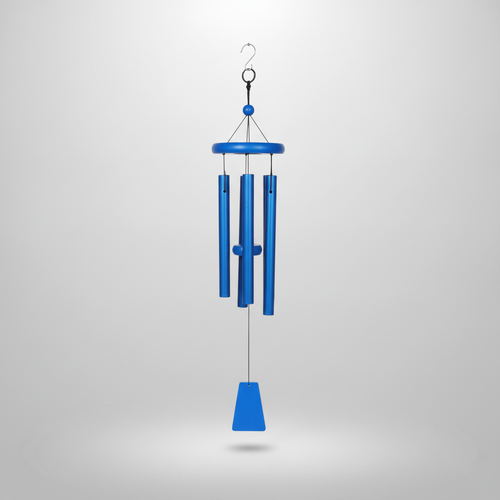 Blue Metal Wind Chime with 5 Tubes – Outdoor & Indoor Décor