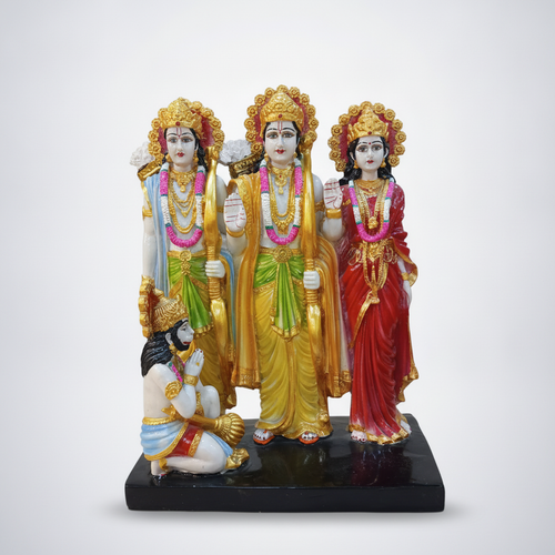 Ram Darbar Idol – Hand-Painted Polyresin Statue, 15 Inch