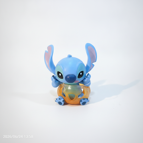 Disney Stitch Mini Figure with Glowing Honey Pot