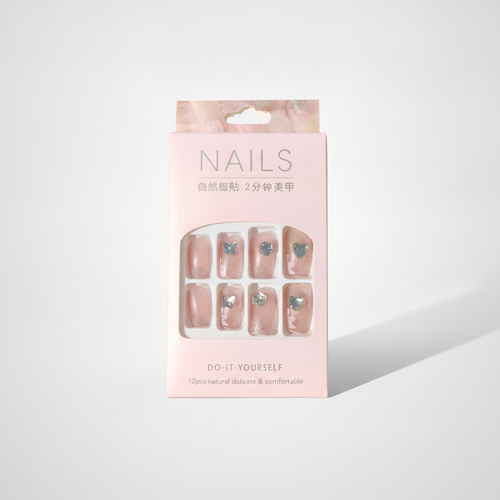 Press-On Nails with Gems – DIY Nail Kit for Women & Kids