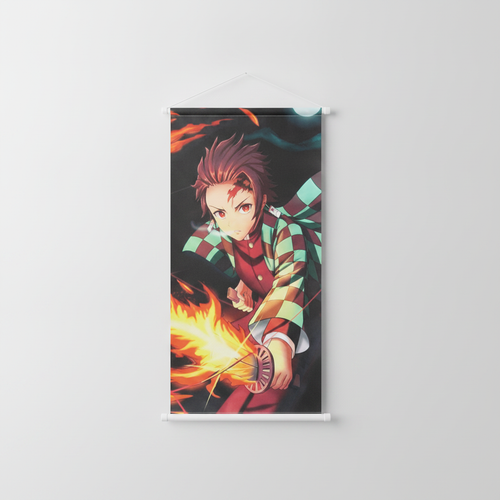 Tanjiro Kamado Demon Slayer Anime Wall Scroll Hanging