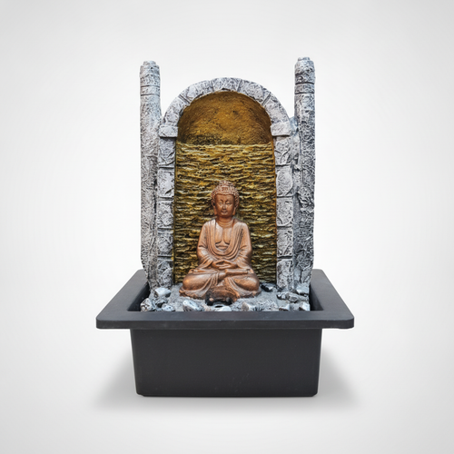 Buddha Meditation Indoor Water Fountain with LED Light