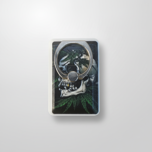 Skull & Leaf USB Charging Lighter with Phone Ring Holder