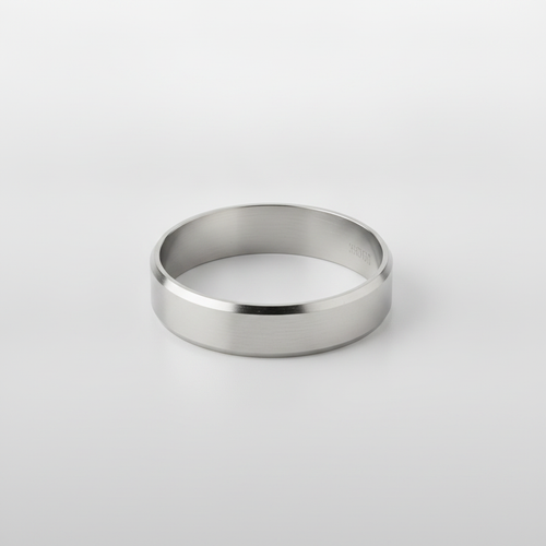 Men's Classic Silver-Tone Band Ring | Flat Court Style