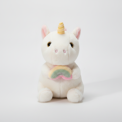 Dreamy White Unicorn Plush Stuffed Animal Toy – 35 CM