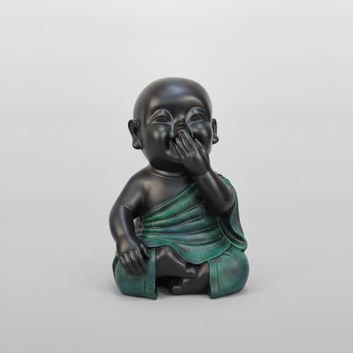 Laughing Baby Monk Statue – Joyful Peace Figurine