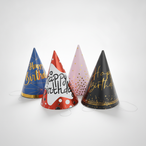 Happy Birthday Party Cone Hats