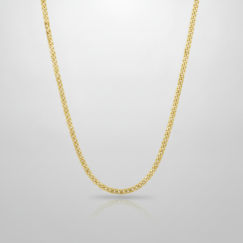 Men's Gold Cuban Link Chain Necklace