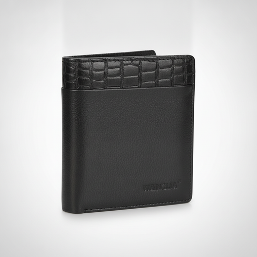 Wrangler Men's Black Leather Bifold Wallet