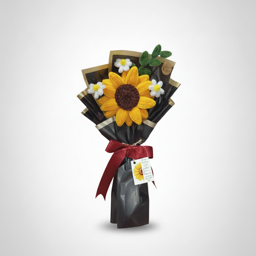 Handmade Sunflower Bouquet with Daisies – Chenille Pipe Cleaner