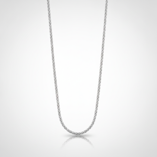 Men's Silver Franco Chain Necklace – Bold & Sleek