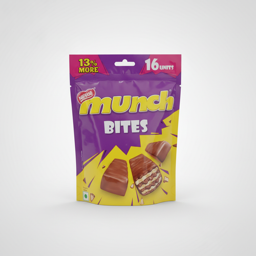 Nestlé Munch Bites – Crunchy Chocolate Snack Pack, 16 Units