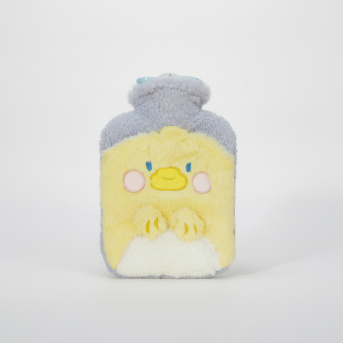 Cute Duck Plush Hot Water Bottle with Fluffy Cover