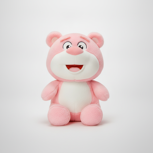Pink Bear Plush Stuffed Toy – Soft & Cuddly