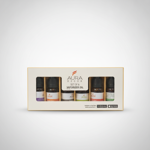 Aura Decor Set of 6 Vaporizer Oils – 10ml Each