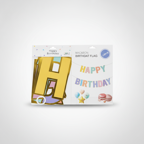 Happy Birthday Banner Flag Set – Party Decoration Kit
