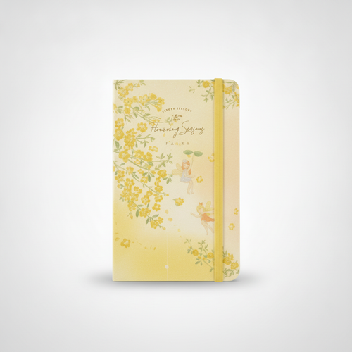 Flowering Seasons Fairy Hardcover Mini Diary Journal