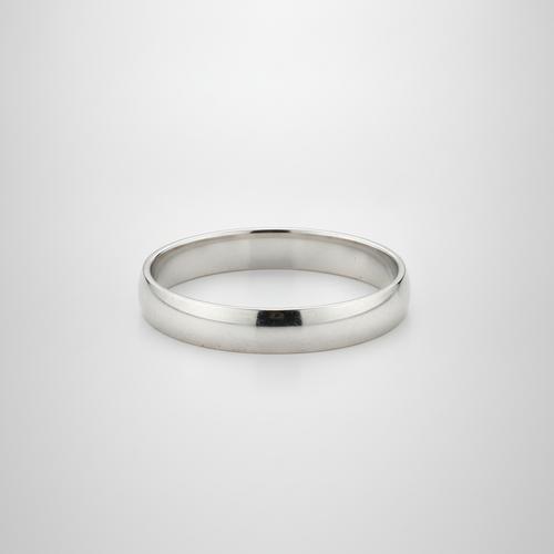 Men's Classic Polished Silver Band Ring