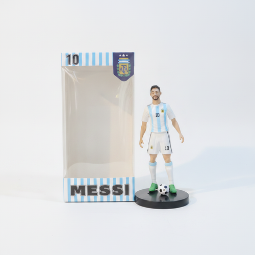 Messi Argentina #10 Action Figure with Soccer Ball & Base