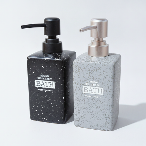 Ceramic Liquid Soap Dispenser – Natural Bath Collection