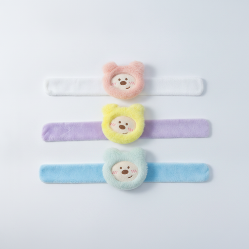 Fluffy Bear Kids Rakhi – Soft Plush Snap Band Bracelet