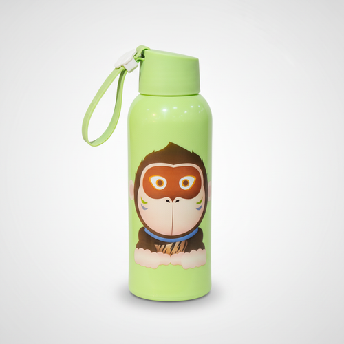 Kids' Gorilla Water Bottle – Fun Animal Design, 250ml
