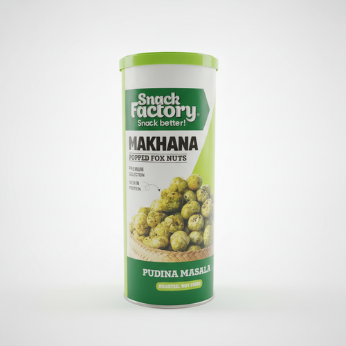 Snack Factory Makhana Pudina Masala Popped Fox Nuts 60g