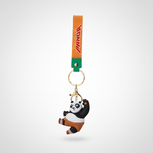 Kung Fu Panda Po Figural Keychain with Wrist Strap