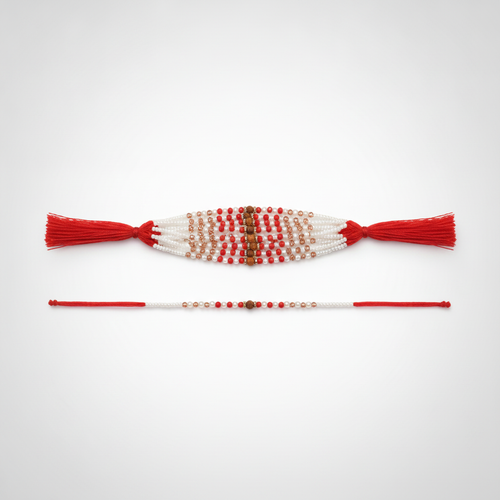 Traditional Beaded Rakhi Set of 12