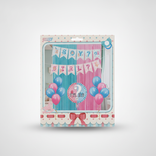 Gender Reveal Party Decoration Kit – Boy or Girl