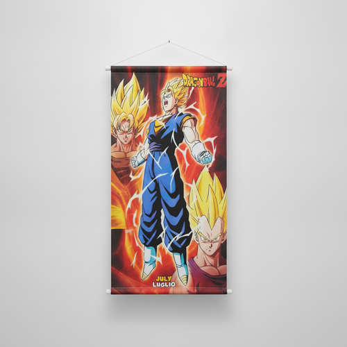 Dragon Ball Z Super Saiyan Wall Scroll Hanging Poster