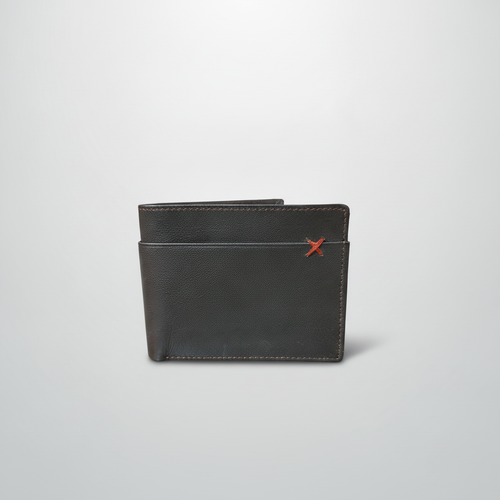 Wrangler Men's Dark Brown Leather Bifold Wallet