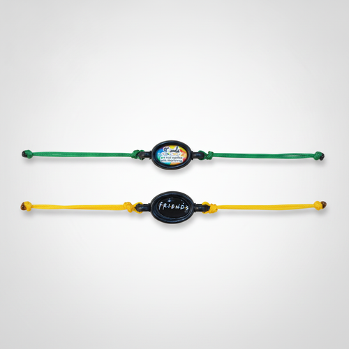 FRIENDS Friendship Bracelet Set – Pack of 2 Adjustable Bands
