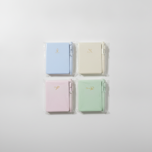 Mini Pocket Notebook & Pen Set – Sports Edition (4 Colors)