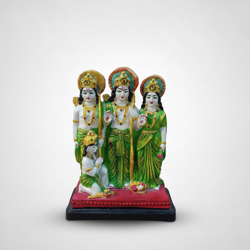 Ram Darbar Idol – Hand-Painted Poly Resin Statue, 8 Inch