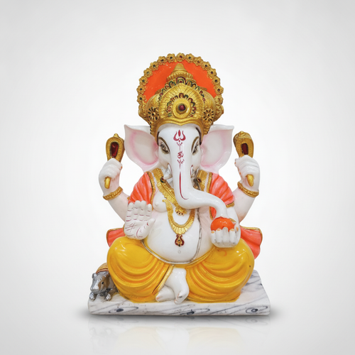 Lord Ganesha Idol Decorative Showpiece – Multicolor Resin Statue