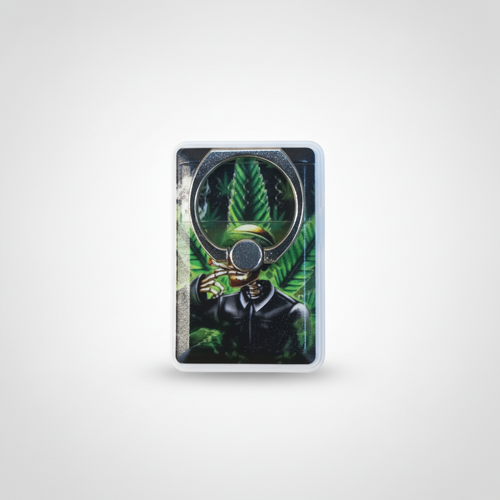USB Rechargeable Lighter – Skeleton Cannabis Art Design