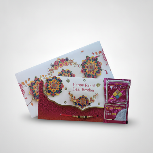 Happy Rakhi Dear Brother Gift Set with Roli & Chawal