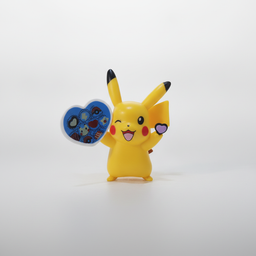 Pikachu Valentine Action Figure – Winking Pose with Heart