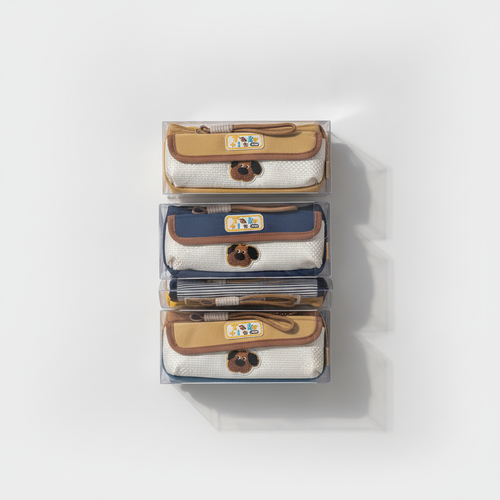 Take It Cute Dog Pencil Case – Minimalist Woven Pouch