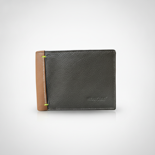 Wrangler Men's Two-Tone Bifold Leather Wallet