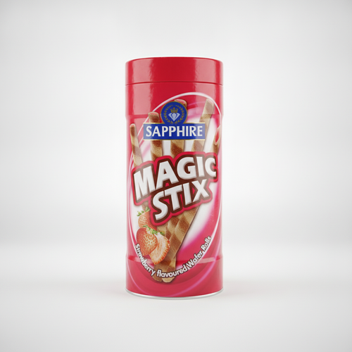 Sapphire Magic Stix Strawberry Flavoured Wafer Rolls