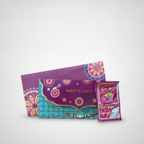 Happy Rakhi Gift Set with Rakhi, Roli & Chawal