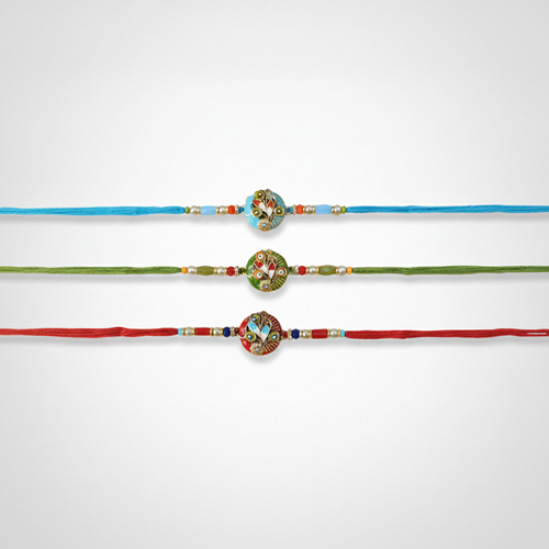 Traditional Meenakari Rakhi