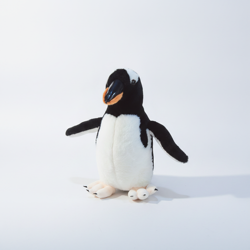 Realistic Gentoo Penguin Plush Stuffed Animal – 35 cm